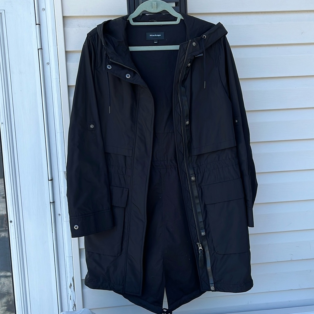 MACKAGE CANADA LADIES BLACK HOODIE JACKET/XS-EUC